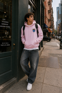 HOODIE EMBLÈME ROSES - UNISEXE