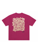 T-SHIRT MOTIF «BLOOM» - BOURGOGNE – UNISEXE