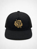 CASQUETTE À VISIÈRE PLATE «TRUCKER» ROSES