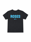 T-SHIRT EMBLÈME ROSES POUR JEUNES - NOIR