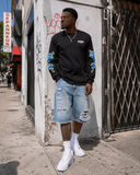 T-SHIRT AVEC ROSES SUR LES MANCHES – UNISEXE