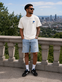 T-SHIRT MOTIF «BLOOM» - CRÈME – UNISEXE