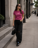 T-SHIRT FEMME MOTIF ROSES